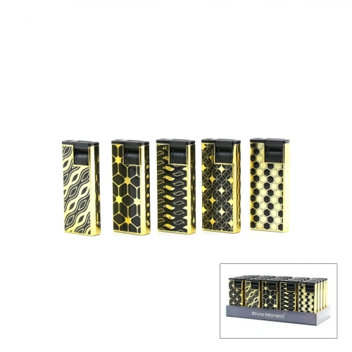 Egonex Silvio Monetti Sm-222p ( H ) ( Zigzag Desen ) ( Rüzgar ) Pürmüz Çakmak*25x20