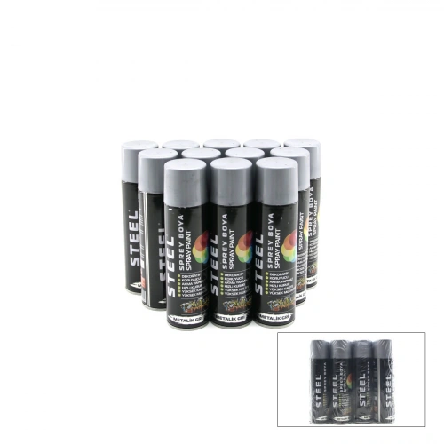 Egonex Steel Ck-4879 ( Siyah ) Sprey Boya 200ml*12x8