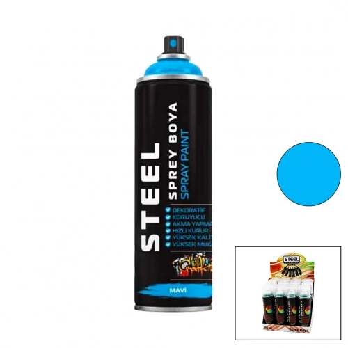 Egonex Steel ( Mavi ) Sprey Boya 200ml*12x8
