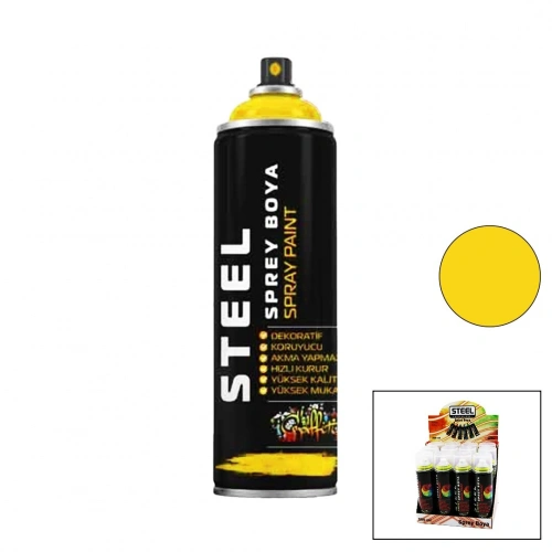 Egonex Steel ( Sarı ) Sprey Boya 200ml*12x8