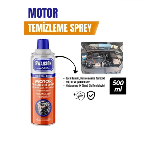 Egonex Swanson Work Sw-109 Motor Temizleme Sprey ( 500 Ml )*24=k