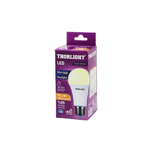 Egonex Thorlıght A-60 12b ( 12.3w ) E27 Günışık Led Ampul*10x6