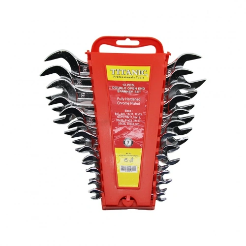 Egonex Tıtanıc Tools ( 12pcs ) ( 6-32mm ) Ağzı Açık Anahtar Takımı ( Plastik Stand Taşıma Aparatlı )*2x1