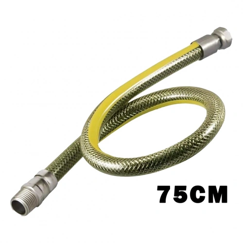 Egonex Turconn ( 75cm ) ( Doğalgaz Hortumu ) Flex Çelik Örgülü*50