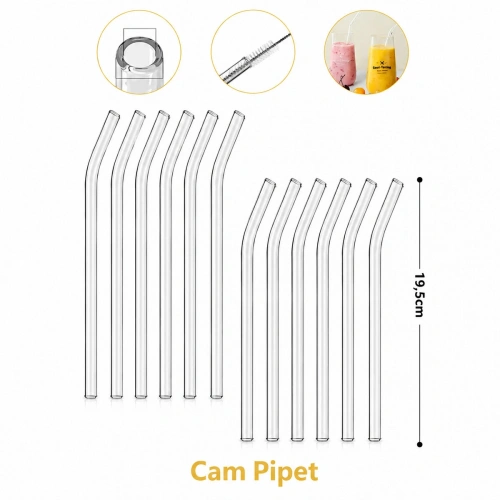 Egonex Yakut-12964 ( Cam ) Pipet ( 19.5cm ) ( Poşetli Ambalaj )*25x48
