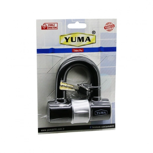 Egonex Yuma Ym-740-v ( Çok Amaçlı ) ( Çelik & U Bar & Kelepçe Disk ) Anahtarlı Asma Kilit*40