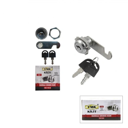 Egonex Yuma Ymk-708-m ( Oval & Mandallı ) ( Dolap & Çekmece ) Kilit ( 20mm )*12x20