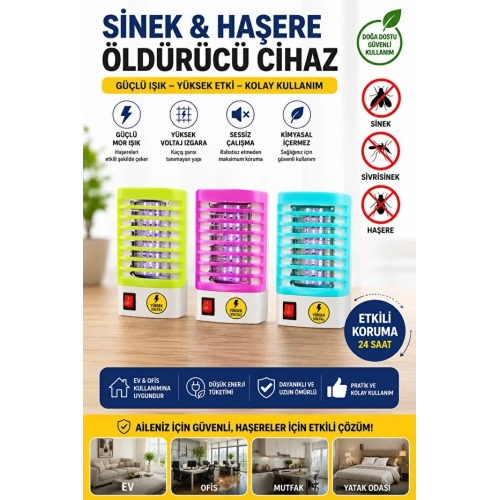 UV Işıklı Priz Tipi Elektrikli Sinek Öldürücüler