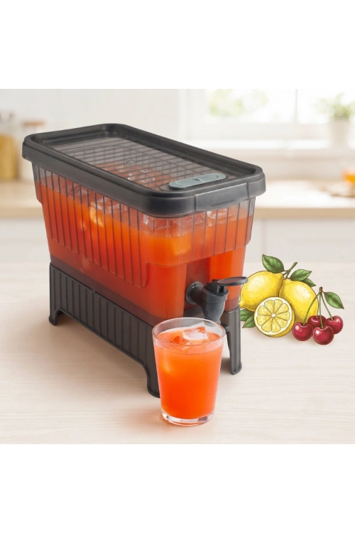4 Litre Su Limonata Sebili Antrasit Sebil