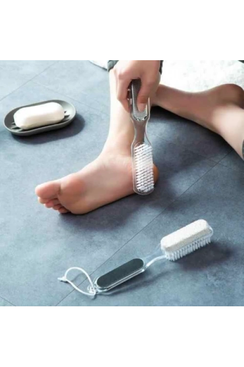 4step Pedicure Paddle Bzd-228 #026 ( 4ın1 ) Fırçalı Topuk Taşı ( Törpü & Parlatma )*340