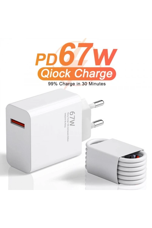 67w Usb To Type-c Şarj Cihazı Ve Şarj Kablosu