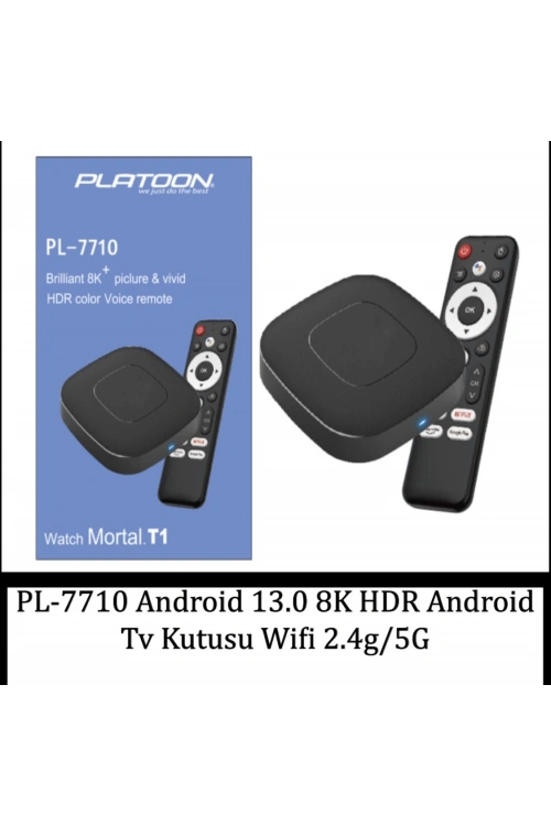 Pl-770 Android 13.0 8k Hdr Android Tv Kutusu Wifi 2.4g/5g