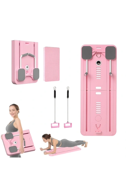 Evde Spor için Pilates ve Egzersiz Aleti – Core, Kalça, Karın, Bel ve Kol Antrenmanına Uygun Çok Amaçlı Tahta