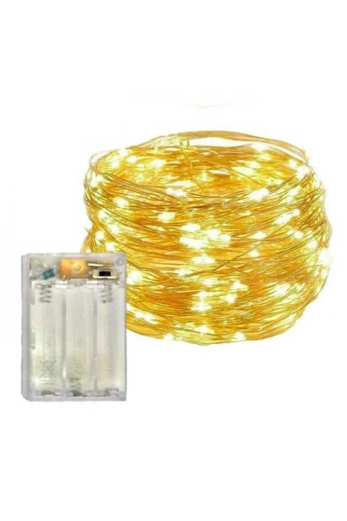 10 m Peri Led Işık Pilli Aydınlatma Dekor 100lü