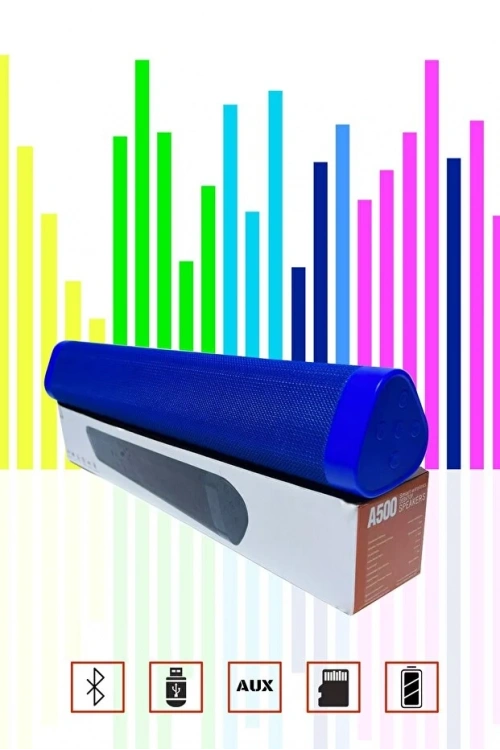 Bluetooth 5.0 Hoparlör Model A500 | Güçlü Bas ve Harika Sese Sahip Kablosuz Bluetooth Hoparlör