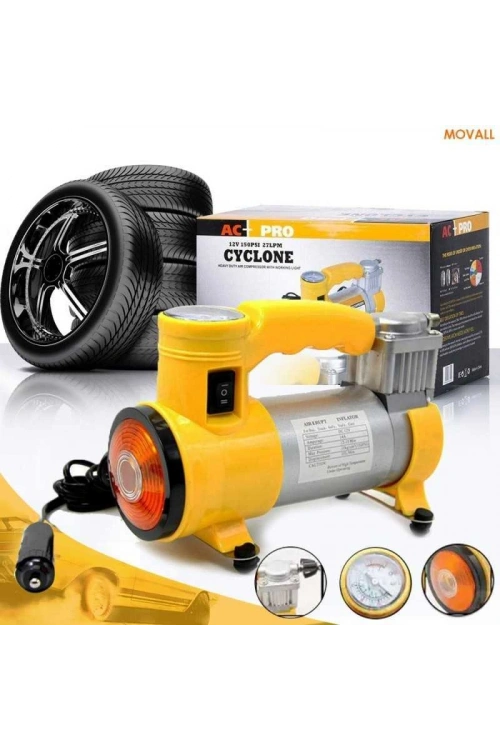 İtalyano Ka-735 ( Fenerli ) Oto & Araç Hava Kompresörü (çakmaklık Fişli) ( Dc 12v & 15a & 150psı & 35lpm )*20