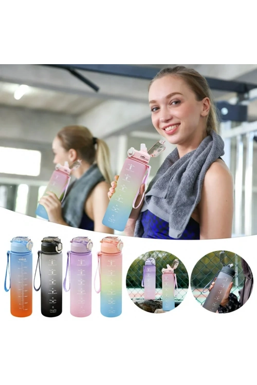 780 Ml Tritan Motivasyonlu Su Matarası