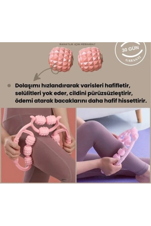 9 Tekerlekli Yoga Fitness Silindiri (roller) Egonex