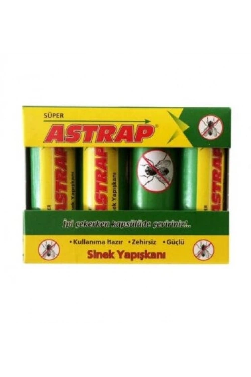 Astrap ( 4pcs ) Kapsül Sinek Yapışkanı ( Sinek & Güve & S.sinek & Uçan Tüm Haşereler )*24x12