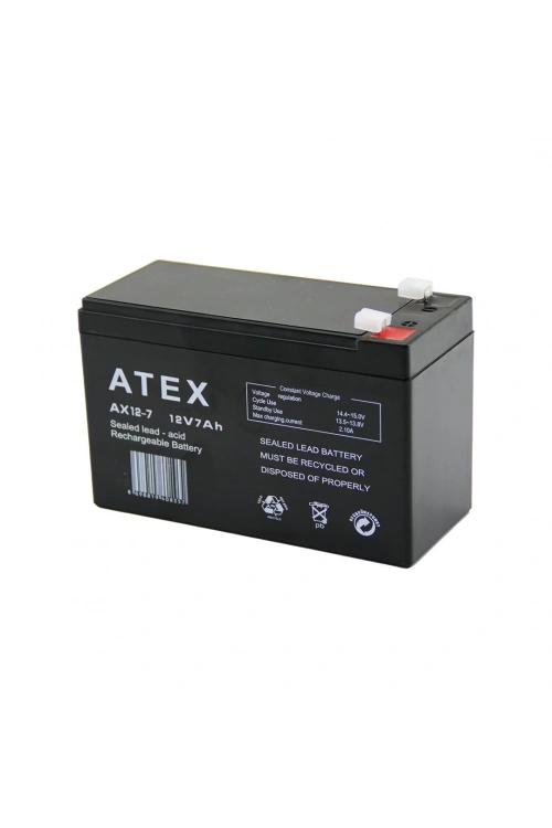 Atex Ax-12 ( Kalın ) Kuru Akü 12v-7ah Amper*10