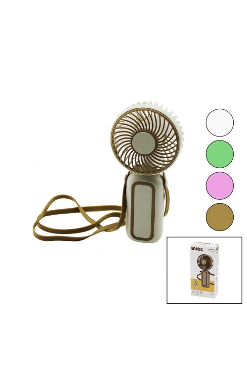 Avec Av-f138 ( Usb Mini Fan ) ( Çap=7cm & Y:15cm ) ( 75° Oynar Başlık ) ( Tek Kademe Hız ) ( Lastik Kordon Boyunluk )*120
