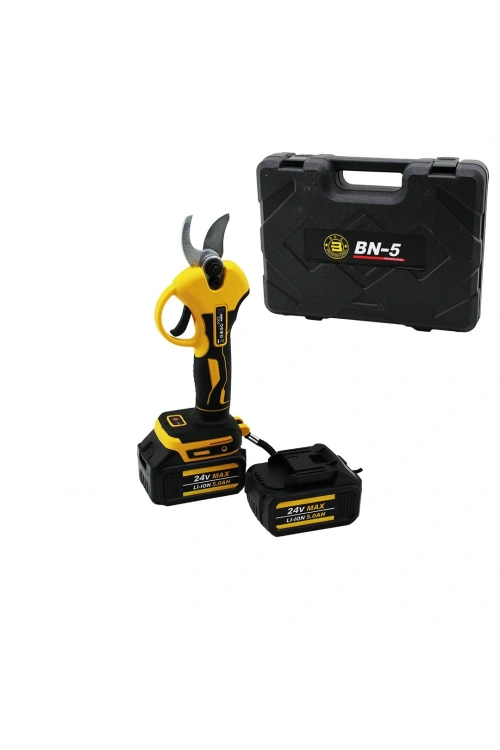 Banco Cordless Shear Yellow Bn-5 Hs-155 ( Şarjlı ) Bağ Makası ( 2 Batarya & 36v 5.0ah )*10