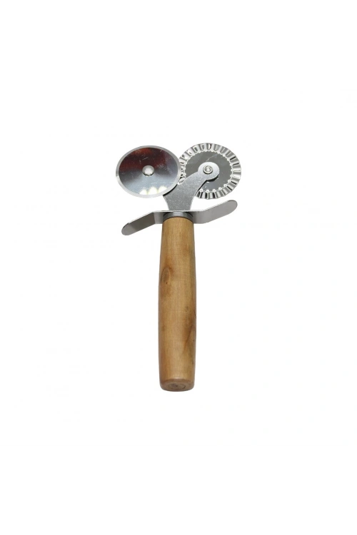 Baysa-676 ( Çift Başlı ) ( Ahşap Saplı ) Hamur Pizza Ruleti*240