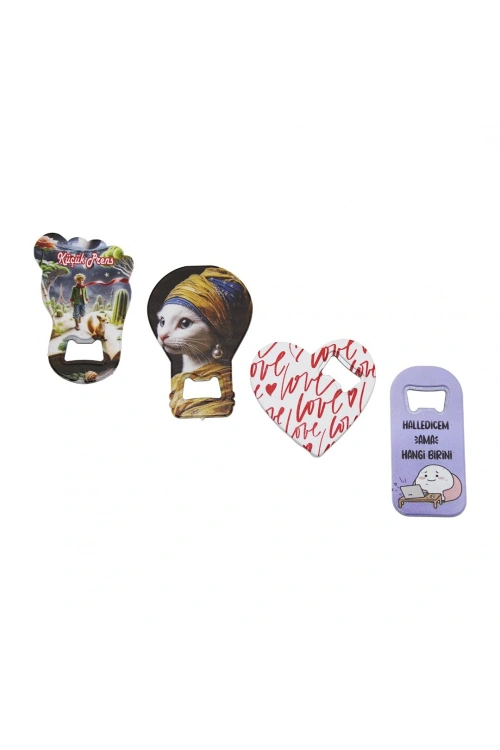 Bh-564 ( Magnet & Mıknatıslı ) Figürlü & Resimli Açacak*10x25