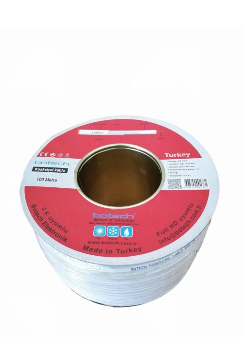 Botech ( 100mt ) Uydu Anten Kablosu Rg 6u*10
