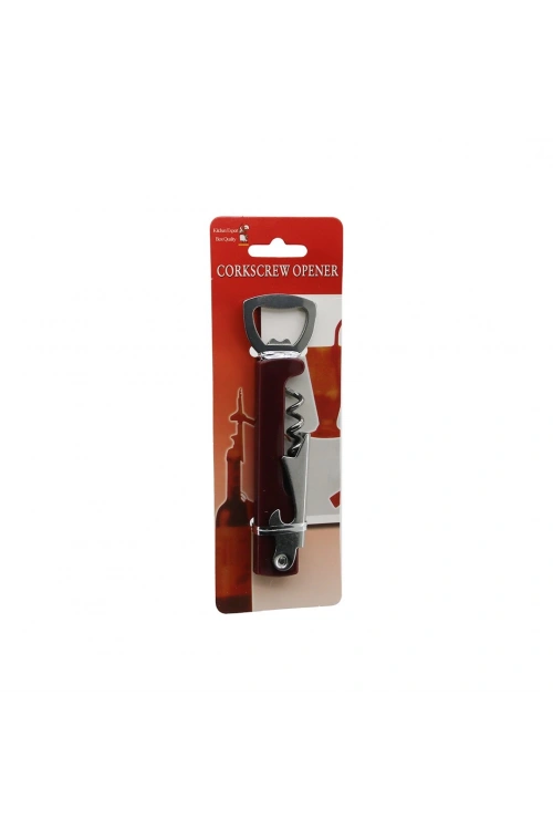 Bottle Corkscrew ( Baysa 174 ) Opener-174 ( 3ın1 ) Eko Metal Açacak*10x36