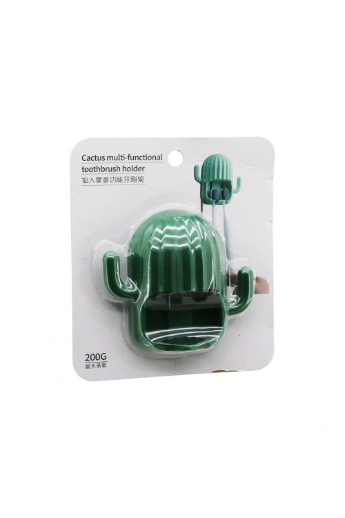 Cactus Multi-functional 200-g Yakut-12432 (kaktüs Modeli) (diş Fırçalık & 2 Kol Askılık) (yapışkanlı Montaj)*240
