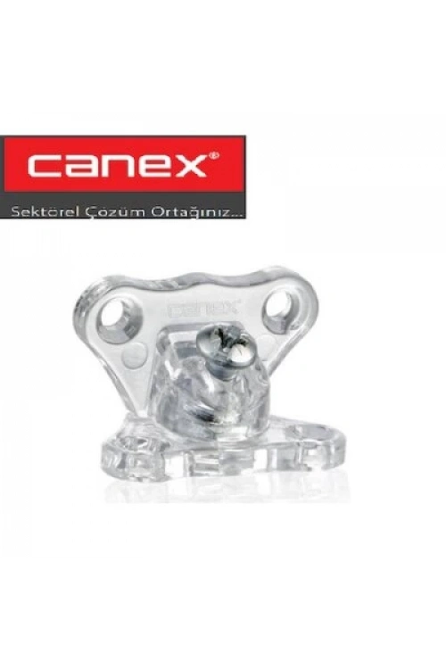 Canex-15-001-001 Açılı ( Şeffaf ) Bağlantı Çektirme Aparatı*100x18