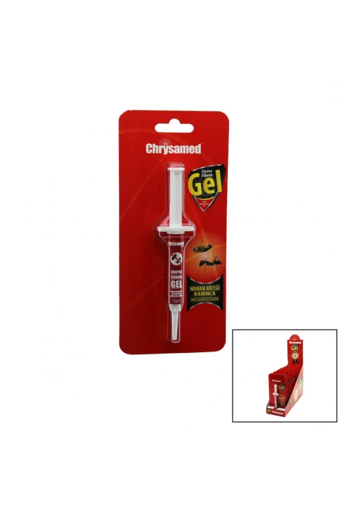 Chrysamed Gel ( Chrysa Fibron ) ( Jel ) Şırınga Modeli ( Hamam Böceği & Karınca ) 5gr.*12x6