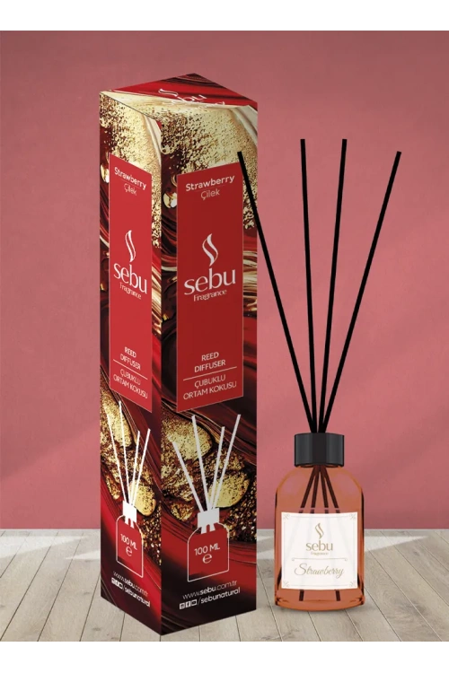 Çilek Ortam Kokusu Bambu Çubuklu Sebu 100 Ml