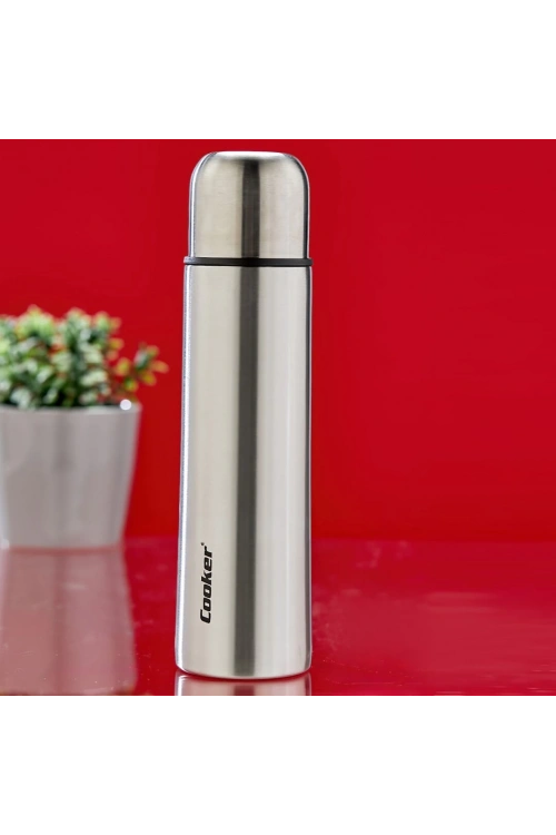 Cooker Ckr-2115 ( 0.5lt ) ( Krom ) Termos ( Paslanmaz Çelik & Sızdırmaz Kapak = Bardak )*24