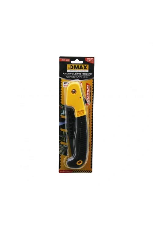 Dmax Dmx-4236 (katlanır) (kurt Dişi) Budama Testeresi (kilitli) (testere:18cm+kauçuk Kaplamalı Pls.sap:20cm=39cm)*12x6