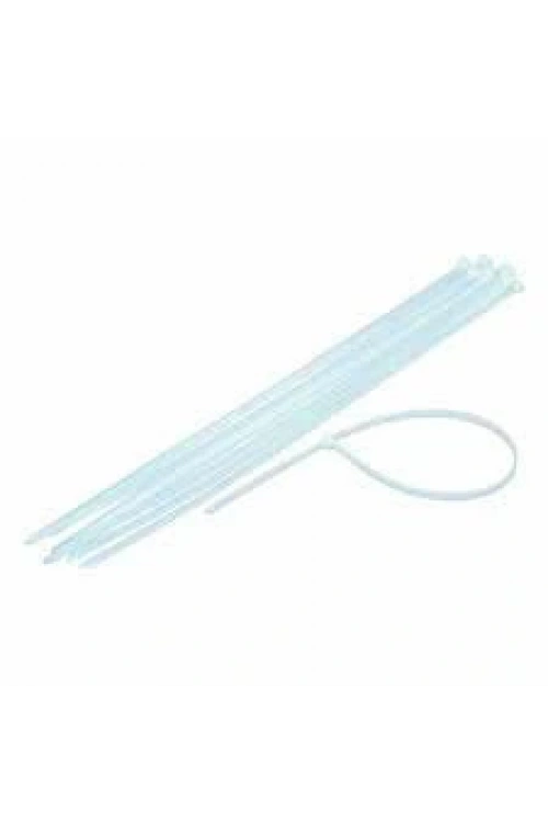 Dmax Dmx-4293 ( Beyaz ) ( 4.8x380mm ) ( Plastik ) Cırt Kelepçe ( 100pc ) ( Kendinden Kilitlemeli )*70