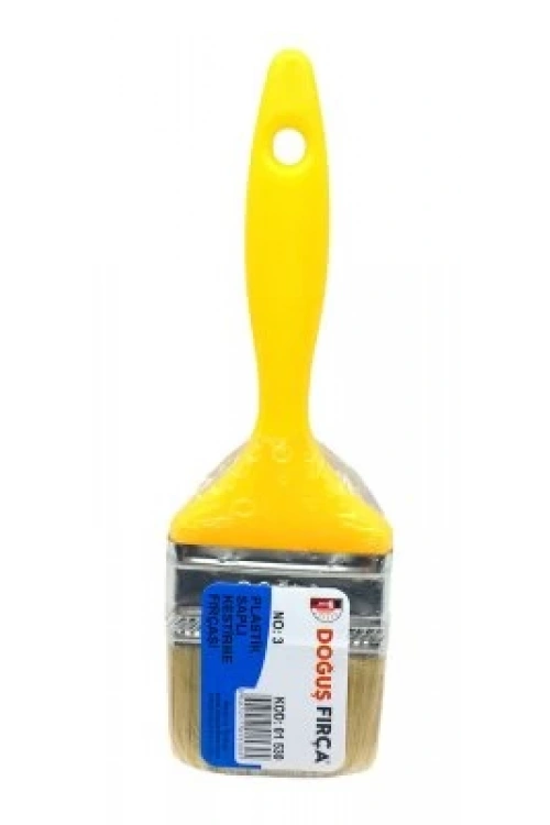 Doğuş-01530 ( No-3 ) Plastik Saplı Kestirme Fırçası*12x10