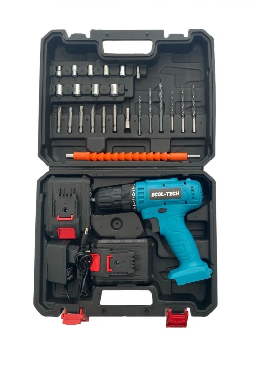 Ecol-tech Akülü Şarjlı Vidalama Matkap 21v 3.0ah