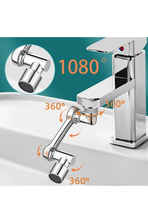 Egonex 1080 Derece Dönebilen Mutfak Ve Lavabo Bataryası Akrobat Musluk Ucu