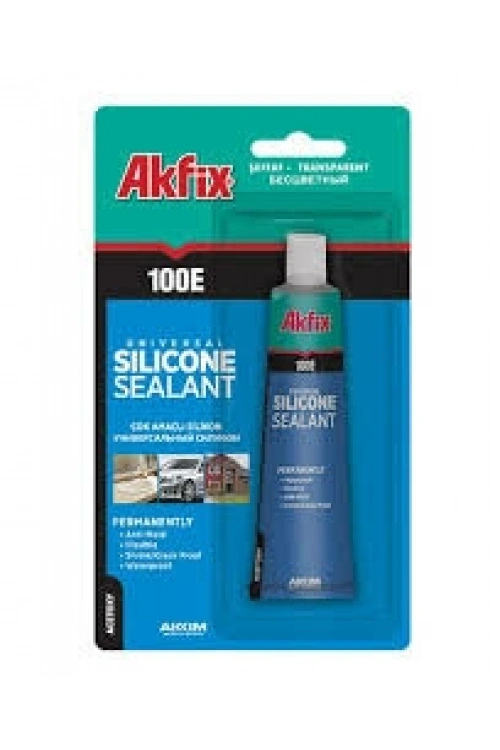 Egonex Akfix 100-e  Sa-111 Aku-07  Şeffaf ( Tüp ) Silikon 50 Ml*24x8