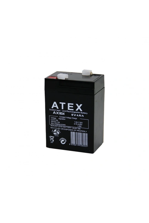 Egonex Atex Ax-604 ( Kalın ) Kuru Akü 6v-4ah Amper*20