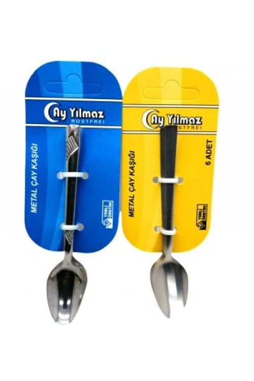 Egonex Ay Yılmaz ( 6pcs ) Metal Çay Kaşık*200