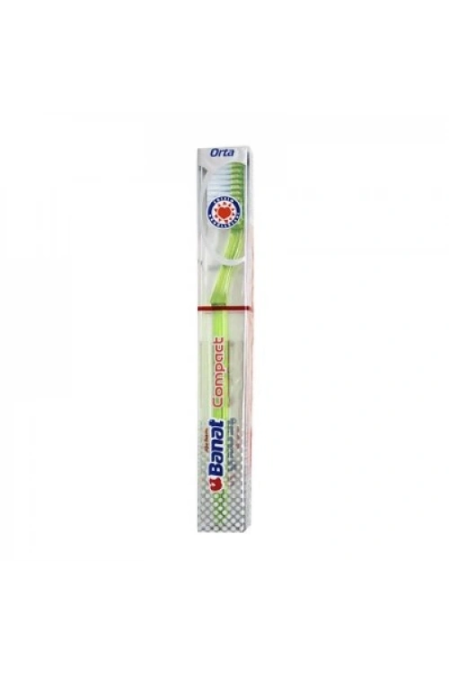 Egonex Banat-520011 Compact ( Orta & Medium ) Diş Fırçası ( Şeffaf Plastik Kutulu )*12x20