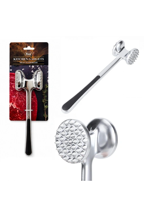 Egonex Barotti Dmr-10284 ( Çift Başlı & Komple Metal ) ( Paslanmaz Çelik ) Et Dövecek*72