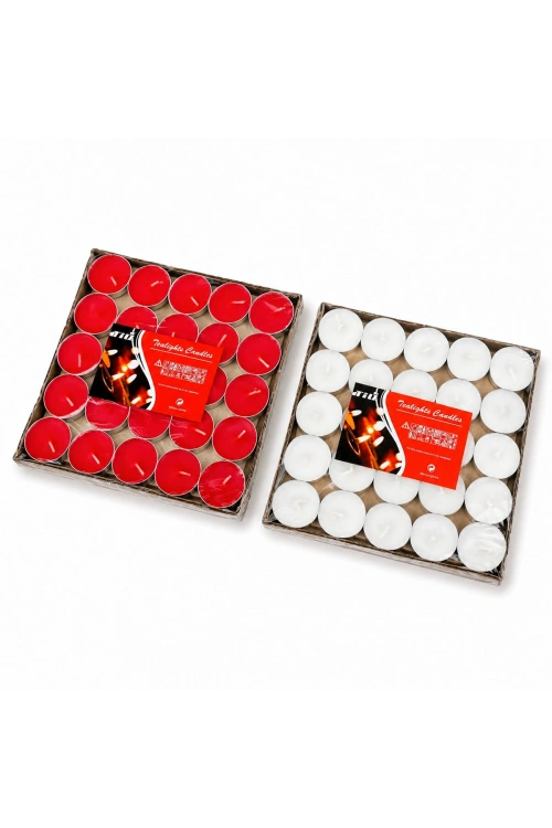 Egonex Barotti Dmr-9734 ( 50pcs ) ( Renkli ) ( Yuvarlak ) Tea Light Mum*40