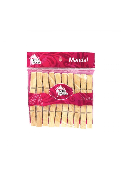 Egonex Bella House K-1046 ( 20pcs ) Ahşap Bambu Mandal*250