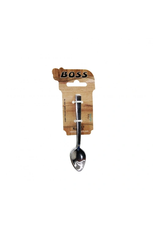 Egonex Boss-718 ( 6pcs ) Eko Çubuk Sade Metal ( Çay Kaşık ) 2mm*200