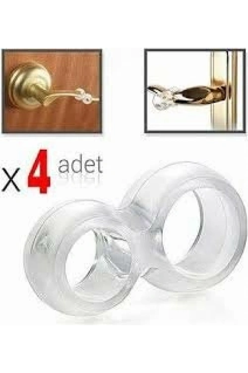 Egonex Burçin Erk-044 ( 4pcs ) ( Şeffaf Silikon Plastik ) Kapı Pencere Stoperi*24x1