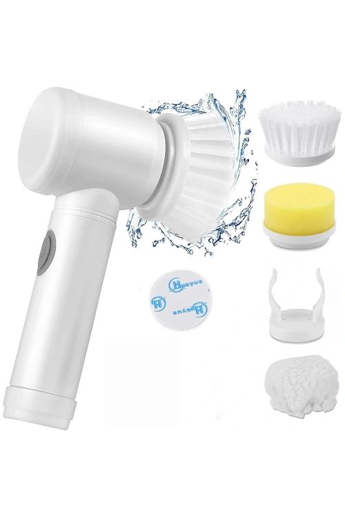 Egonex Çok Fonksiyonlu Banyo Mutfak Lavabo Şarjlı Temizlik Fırçası